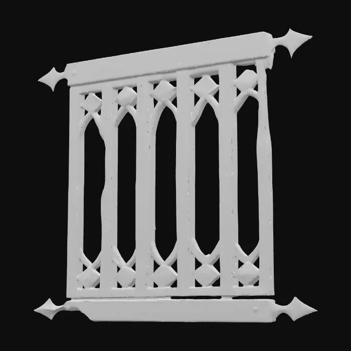 3D model for Ornate Wooden Rail