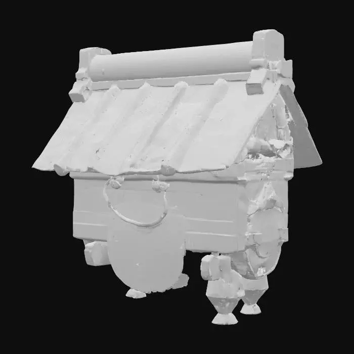 3D model for wooden Rooftop