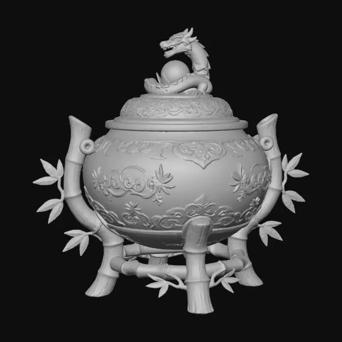 3D model for 往死里考究给的参考图的艺术风格和配色，生成同一个世界观或同一个主题下的超写实道具