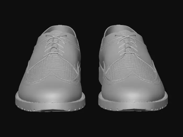 3D model for Red Patent Wingtip Oxfords