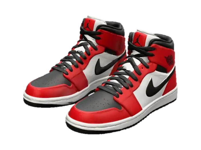 Air Jordan 1 Chicago - Basketball 3D model, vytvořený pomocí AI