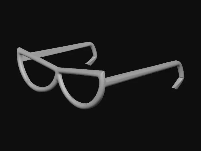 3D model for Cat-Eye Glasses Icon