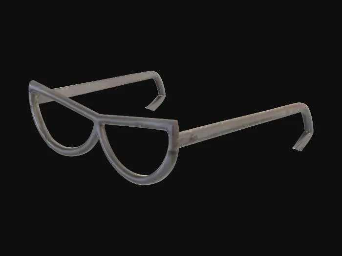 3D model for Cat-Eye Glasses Icon