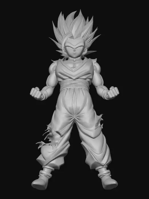 3D model for Violet Fury Saiyan