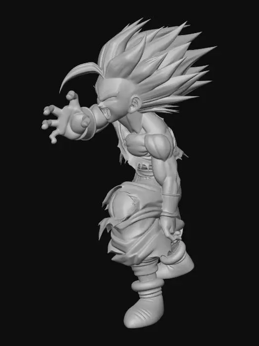 3D model for Super Saiyan Fury
