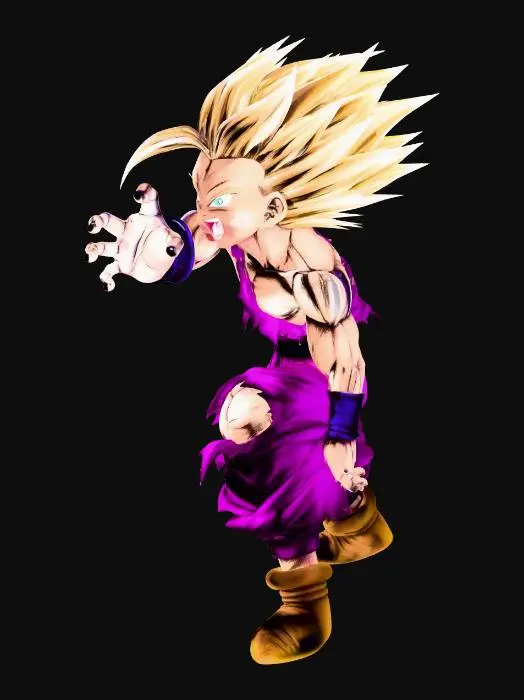 3D model for Super Saiyan Fury