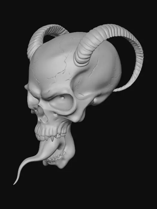 3D model for Horned Skull