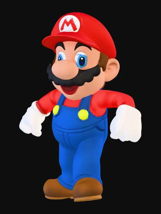 3D model for Super Plumber Character