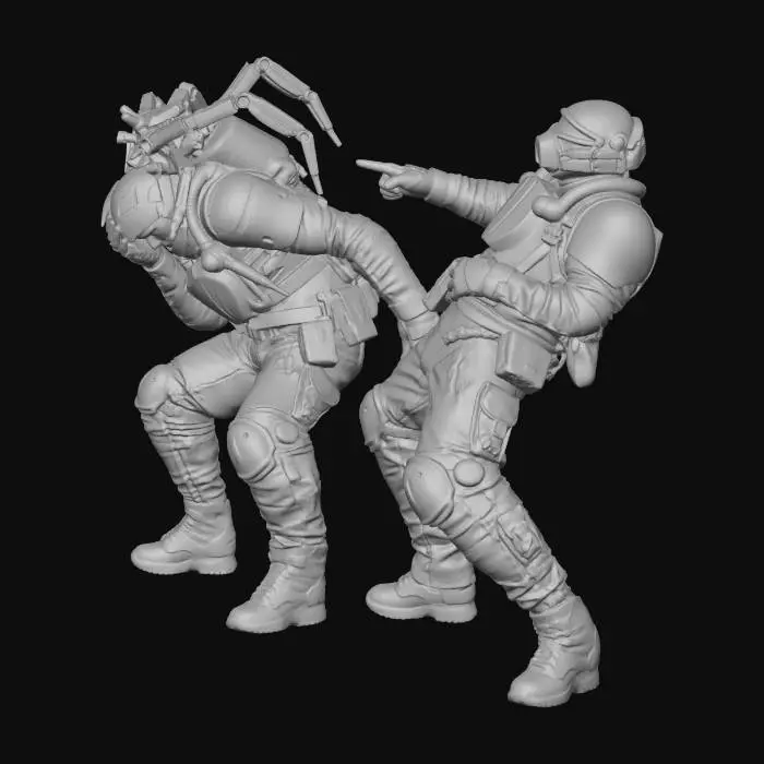 3D model for Spider Attack Scenario