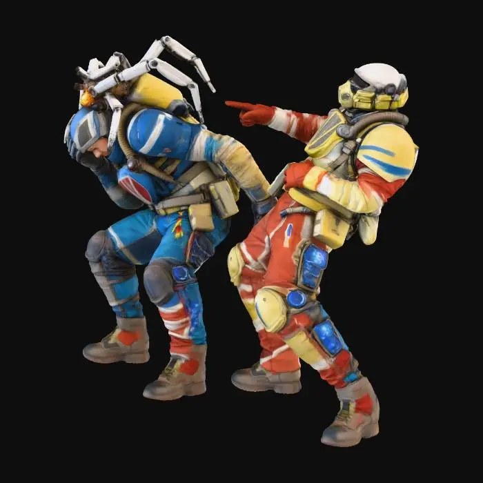 3D model for Spider Attack Scenario