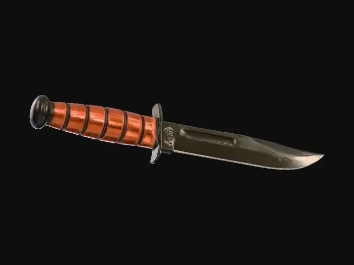 3D model for Knife with Leather Handle