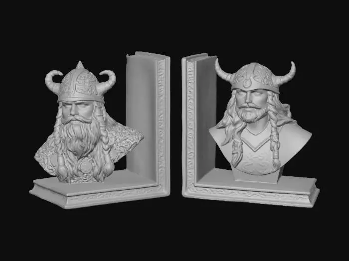 3D model for Viking Bookends