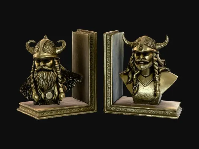 3D model for Viking Bookends