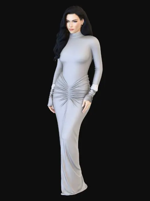 3D model for Elegant Evening Gown
