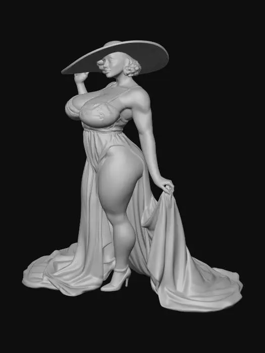 3D model for Lady Dimitrescu beauty