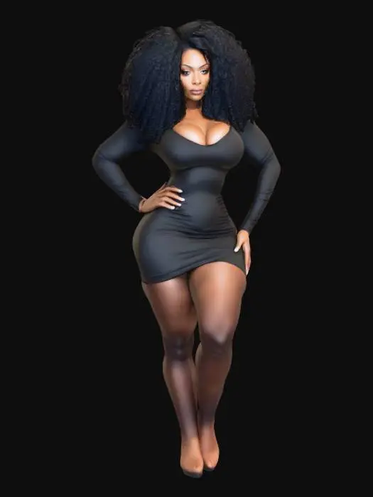 3D model for black and beatiful