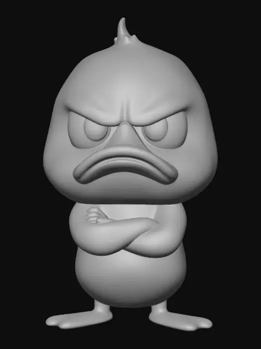 3D model for Grumpy Duckling