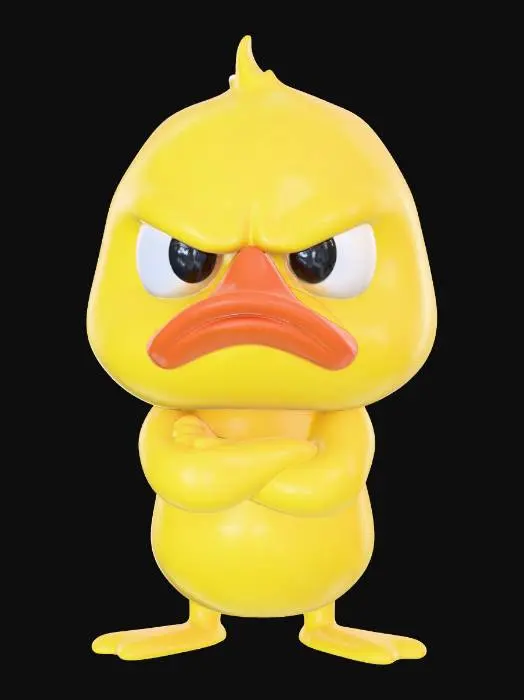 3D model for Grumpy Duckling