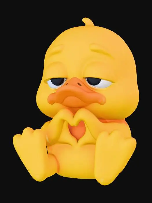 3D model for Duckling Heart Gesture