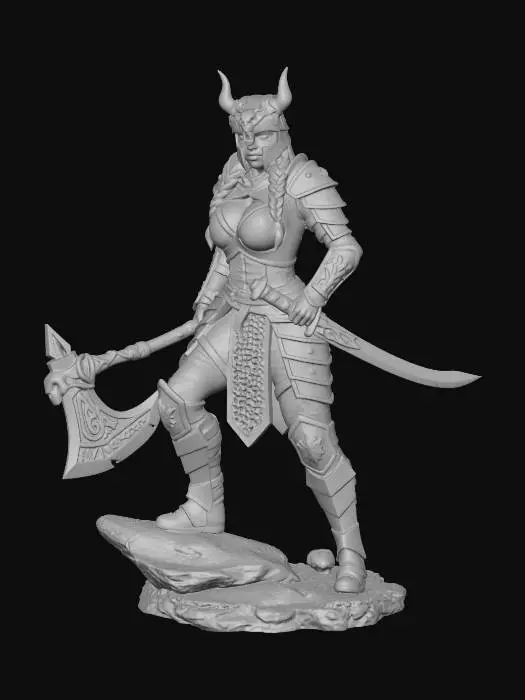 3D model for Viking Warrior Maiden