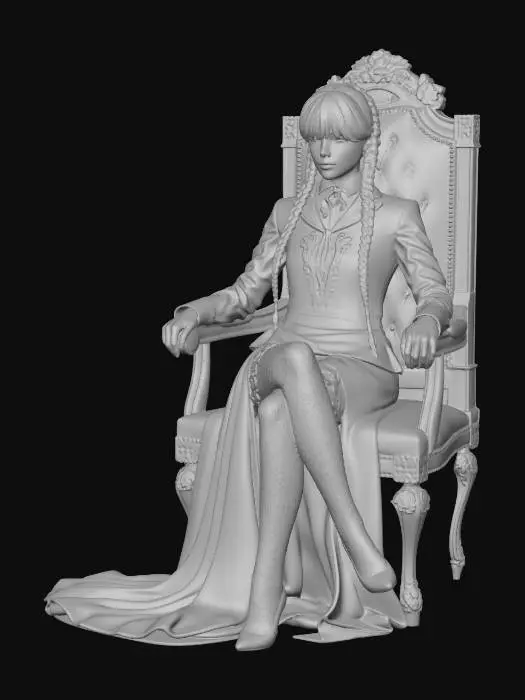 3D model for wednesday_addams_at_home