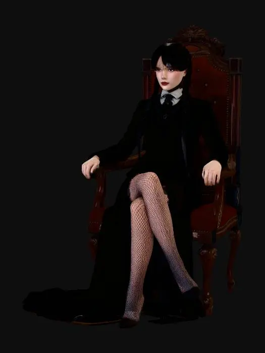3D model for wednesday_addams_at_home