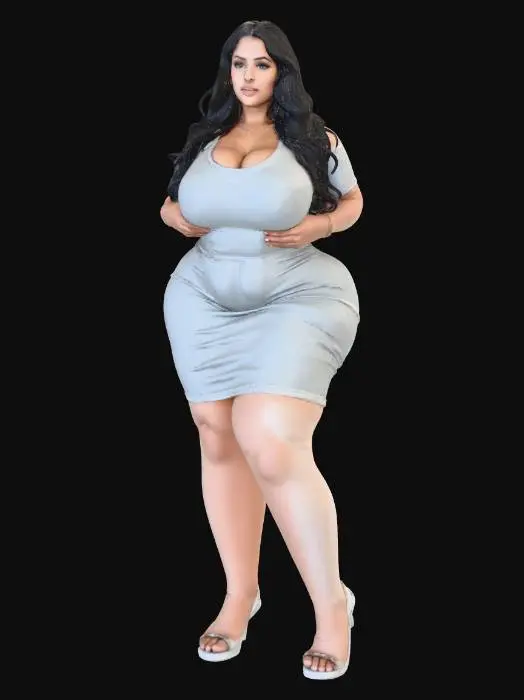 3D model for Unknown Person in Gray Dress