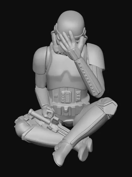 3D model for Meshy_AI_Stormtrooper_Facepalm_0201180514_generate