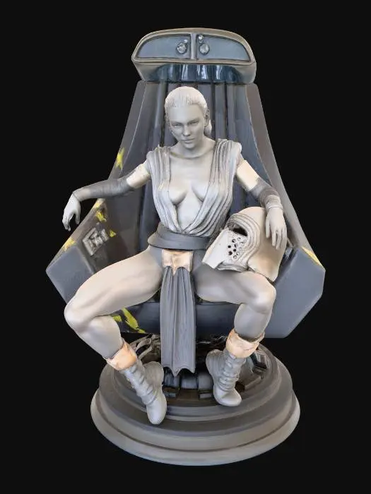 3D model for rey skywalker (star wars)