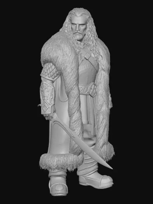 3D model for Thorin Eichenschild "the hobbit"