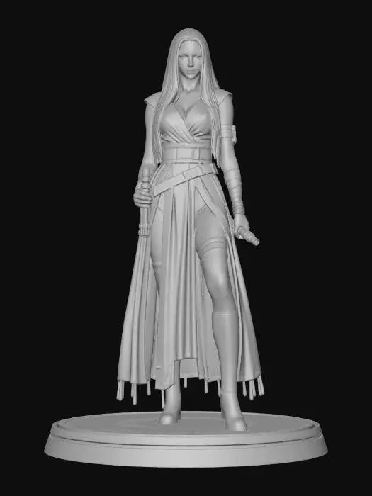 3D model for Warrior of Light