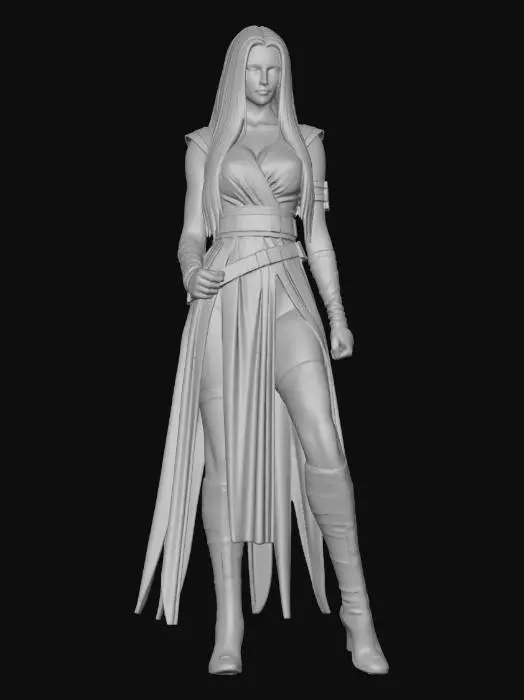 3D model for Warrior_of_Light_without sword