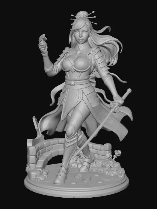 3D model for Warrior's Grace