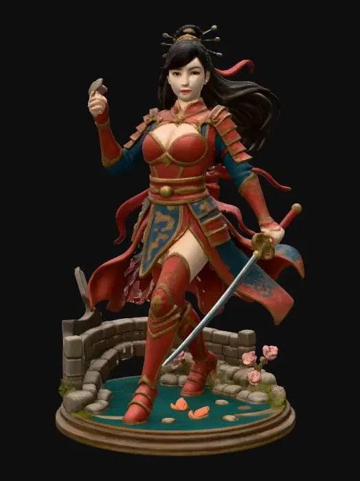 3D model for Warrior's Grace