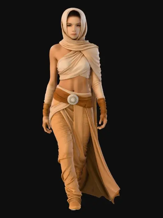 3D model for Desert Sand Woman