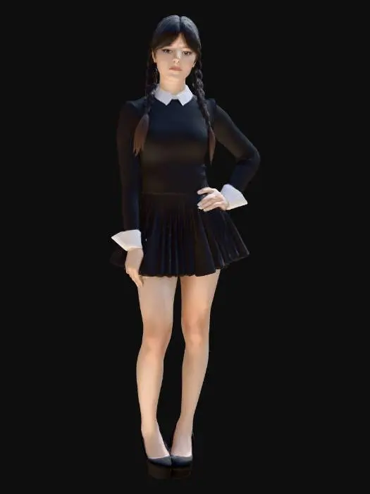 3D model for Wednesday Pleated Dress