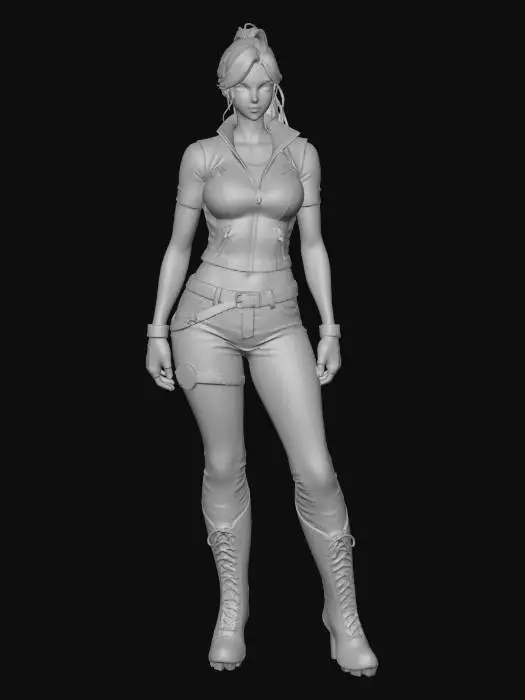 3D model for Crimson Vest Adventurer