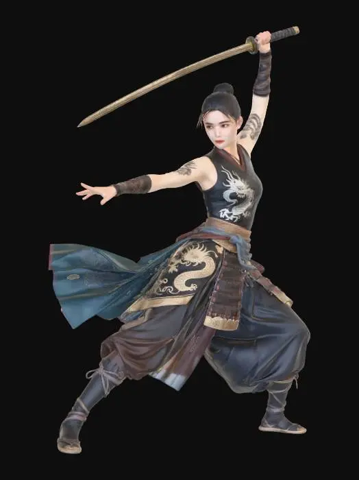 3D model for Dragonblade Warrior