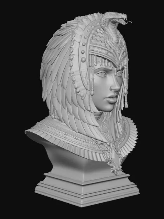 3D model for Serpent Queen of the Nile Bust
