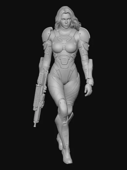 3D model for Crimson Sunset Sentinel Leader