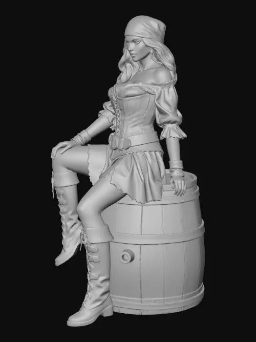 3D model for Pirat Lady