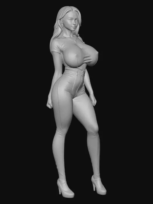 3D model for blond lady