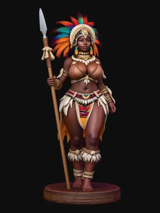 3D model for Amazonian Spear Maiden