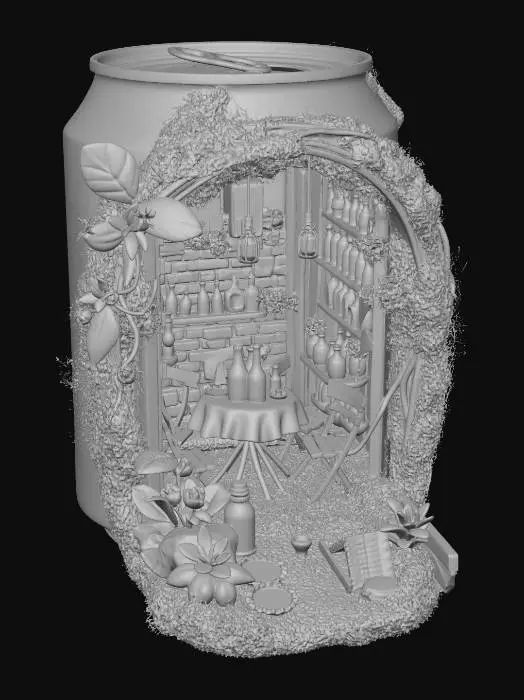 3D model for Coca-Cola - Tavern