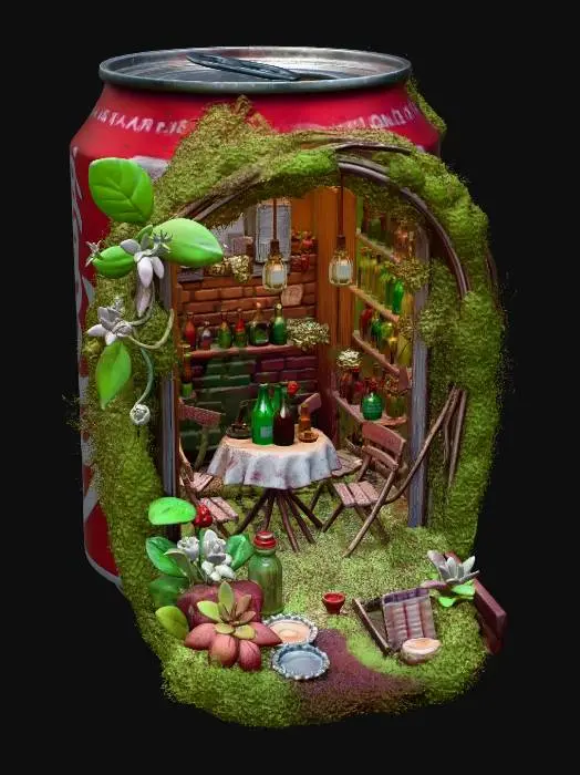 3D model for Coca-Cola - Tavern