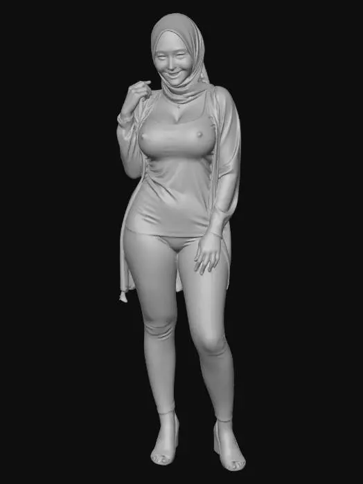 3D model for woman in the park
