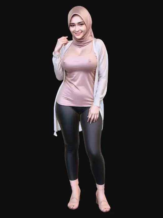 3D model for woman in the park