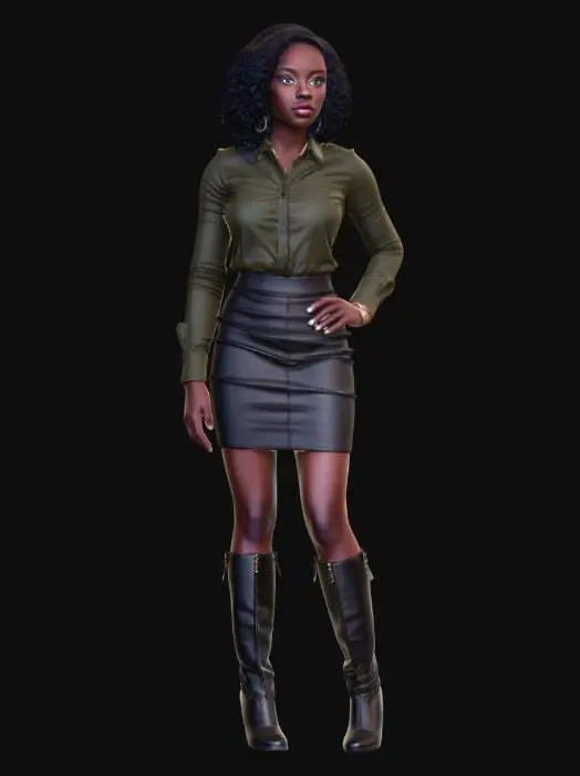 3D model for Olive Chic in Leather