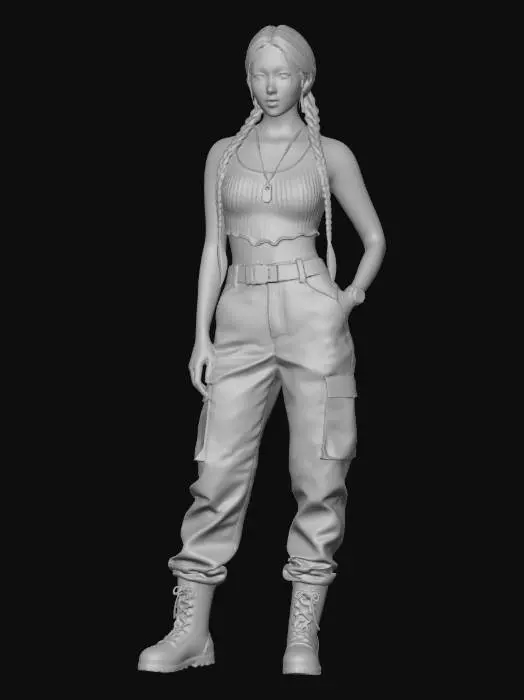 3D model for woman by army