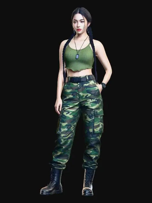 3D model for woman by army